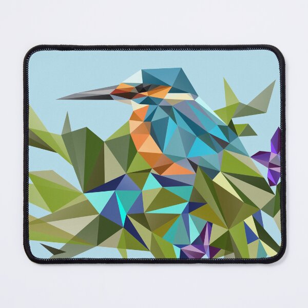 Item preview, Common Kingfisher (halcyon) in Triangles designed and sold by XOOXOO.