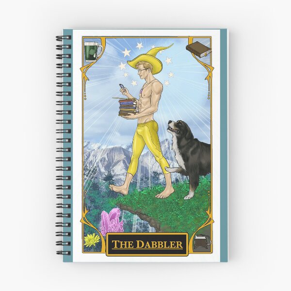 Item preview, The Dabbler - The Fool Card remake from The Dabbler's Guide to Witchcraft by Fire Lyte designed and sold by TorchAndBrush.