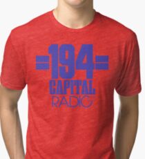 NDVH Capital Radio (1) - blue print Tri-blend T-Shirt