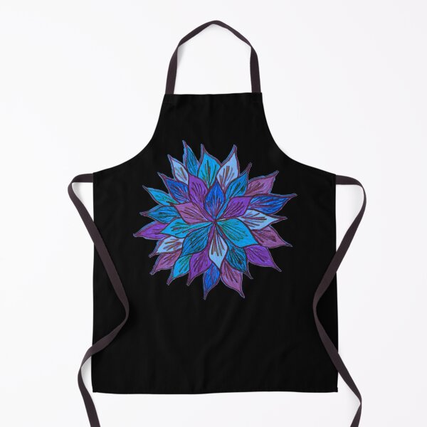 Aperçu de l'œuvre fleur mandala abstrait expressionniste créée et vendue par DKVanOss.