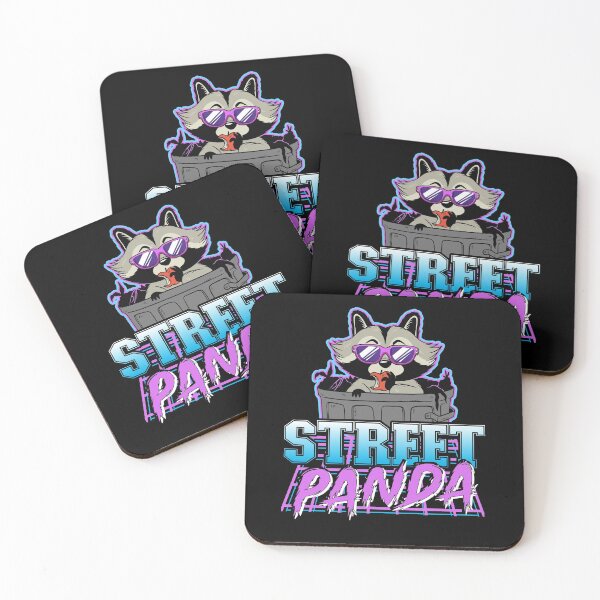 Item preview, Street Panda Synthwave Vintage Retrowave Raccoon designed and sold by Stronzi.