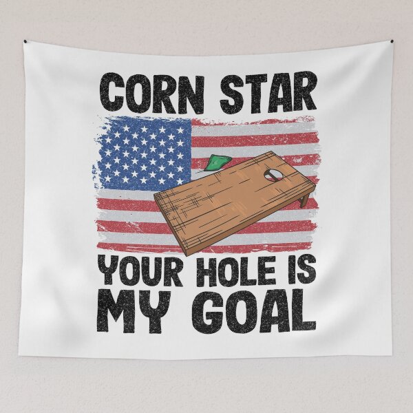 Item preview, American Flag Corn Hole Board Corn Star Your Hole Is My Goal designed and sold by Stronzi.