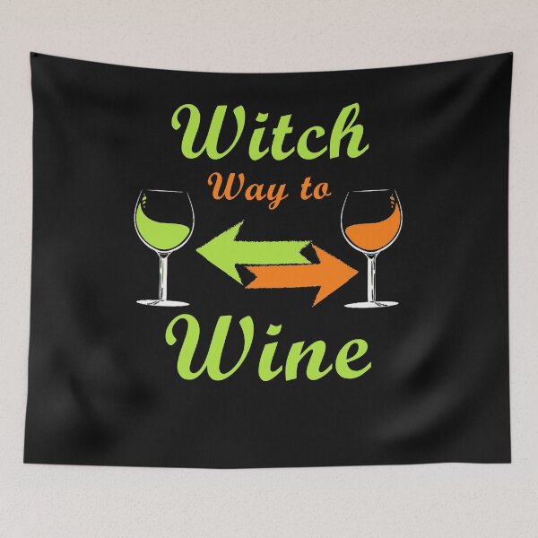 Item preview, Witch Way To The Wine  For Halloween Party, Halloween Gift For Friend, Funny designed and sold by Simoel12.
