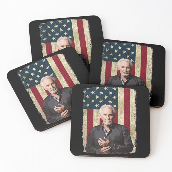 Artikelvorschau, Vintage amerikanische Flagge Kenny Rogers Legend entworfen und verkauft von Destinee Frankie.