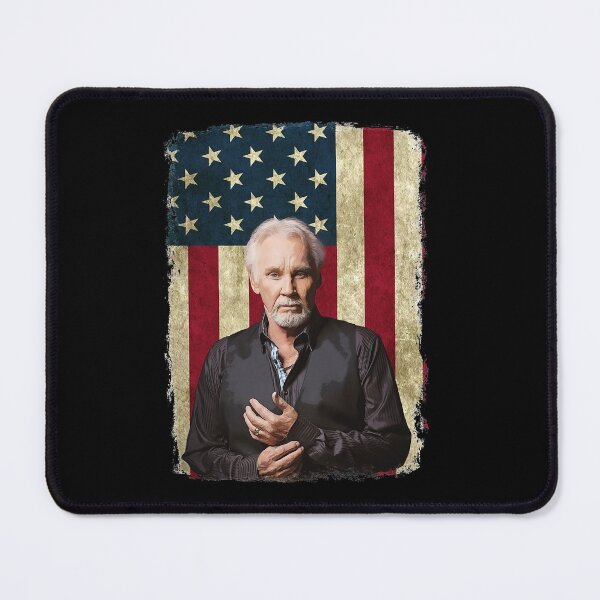 Artikelvorschau, Vintage amerikanische Flagge Kenny Rogers Legend entworfen und verkauft von Destinee Frankie.