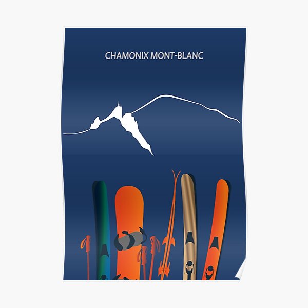 Chamonix Winter Sports Poster