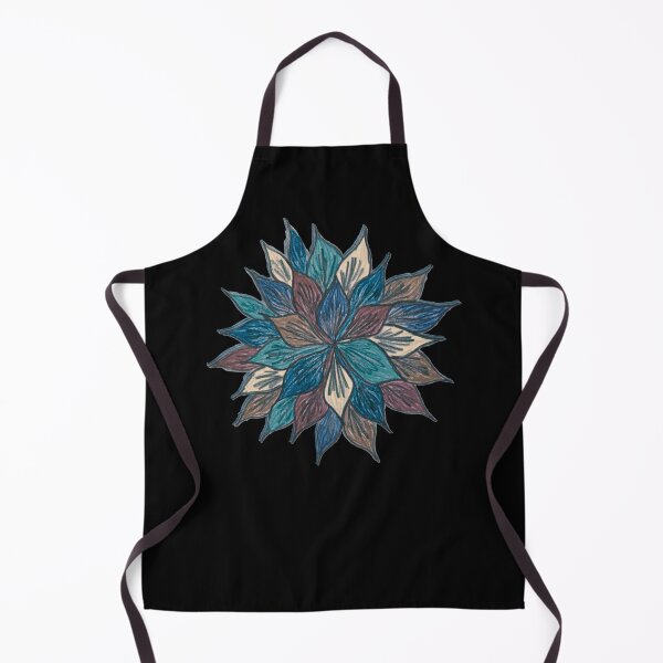 Aperçu de l'œuvre fleur mandala abstrait expressionniste créée et vendue par DKVanOss.