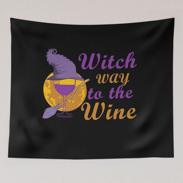 Item preview, Witch Way To The Wine  For Halloween Party, Halloween Gift For Friend, Funny designed and sold by Simoel12.