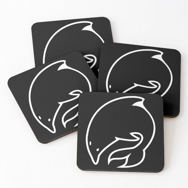 Item preview, Minimalist line art dolphine (dark version) designed and sold by Dracos-Graphics.