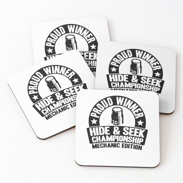 Item preview, Proud Winner Hide & Seek Championship Funny Mechanic designed and sold by Stronzi.