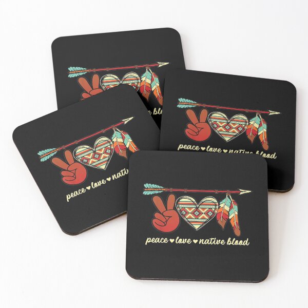 Item preview,  Native Peace Love Blood Indigenous People American designed and sold by rubysheila.