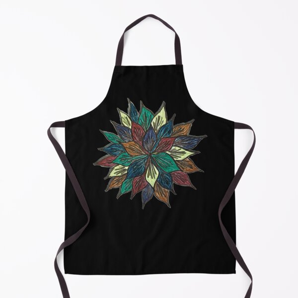 Aperçu de l'œuvre fleur mandala abstrait expressionniste créée et vendue par DKVanOss.