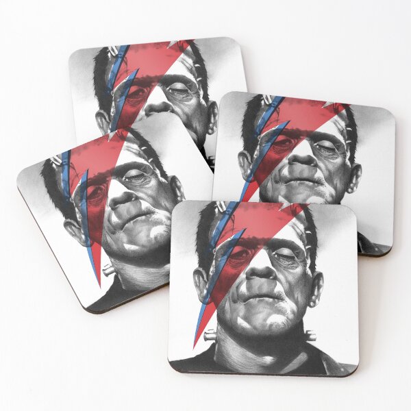 Item preview, Frankenstein's Monster X Bowie fan art, based on my original hand-drawn graphite illustration designed and sold by Francois Champagne-Limoges.