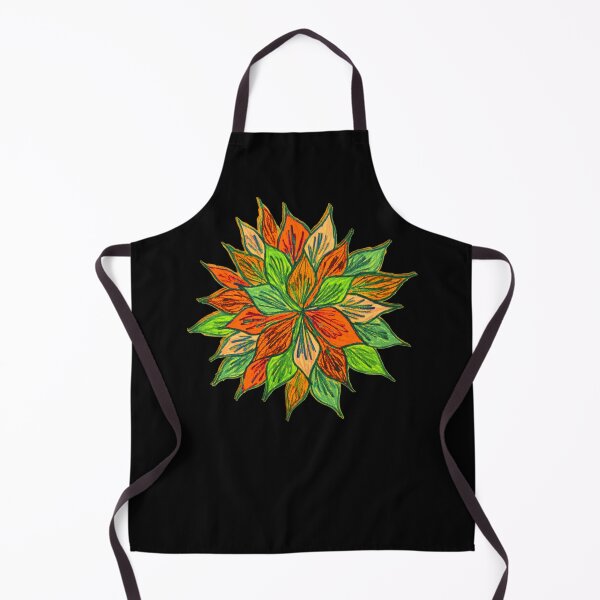Aperçu de l'œuvre fleur mandala abstrait expressionniste créée et vendue par DKVanOss.