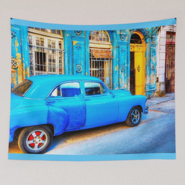 Item preview, Blue Car In Havana, Cuba designed and sold by Paul Thompson Photography.