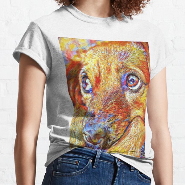 Cute Dog Digital Art Styles Classic T-Shirt