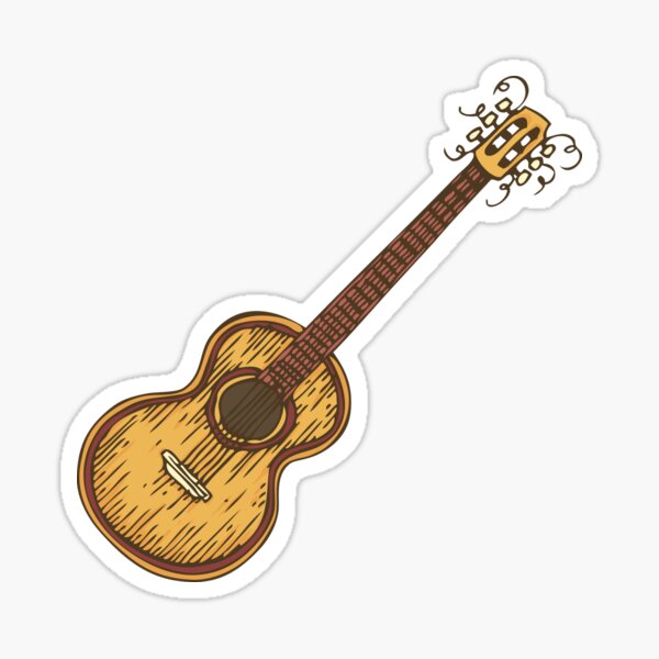 Acoustic Guitar Sticker