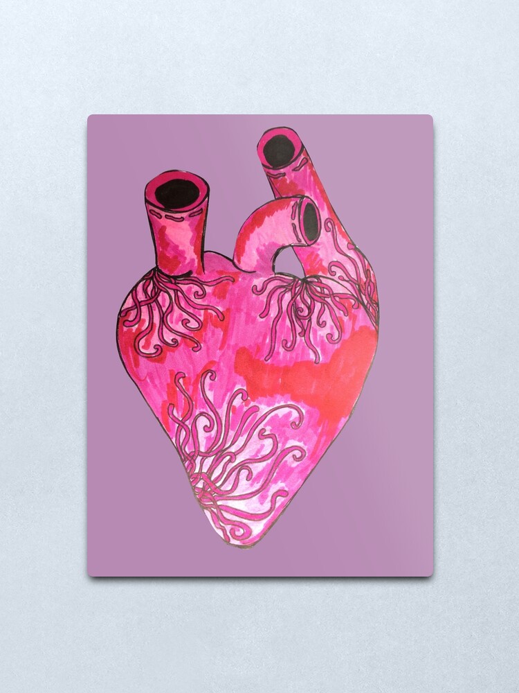 Alternate view of zen heart Metal Print