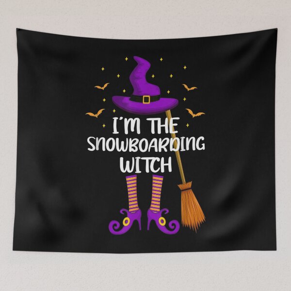 Item preview,  Snowboarding Im Witch Funny Halloween designed and sold by rubysheila.