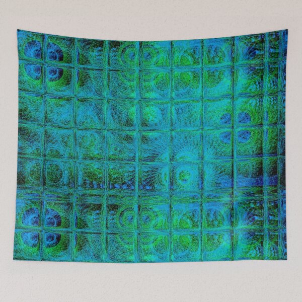 Item preview, Geometric Fibres Texture Electric Blue designed and sold by jpseller.