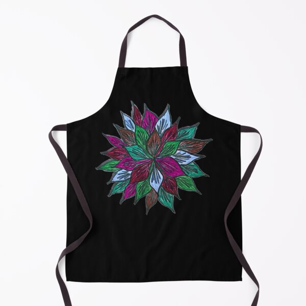 Aperçu de l'œuvre fleur mandala abstrait expressionniste créée et vendue par DKVanOss.