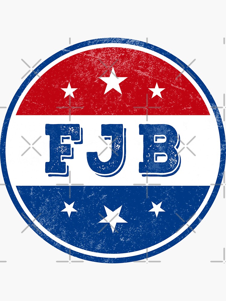 F-It FJB President Joe Biden Sticker Decal - 5.5" X 4.5", White, Indoor/Outdoor Vinyl, Quality Made
