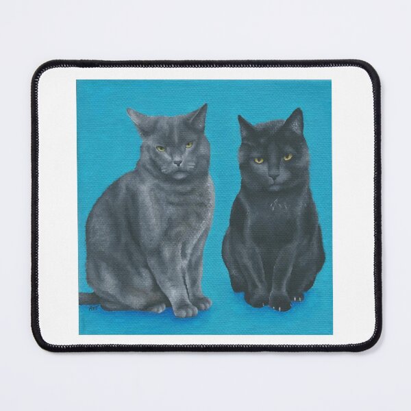Item preview, Two Sassy Cats Hand-Painted Portrait designed and sold by ArtAFT.