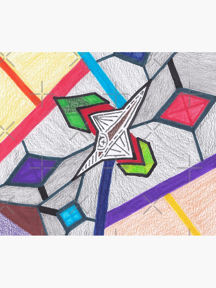 M.I. #8 |☽| Glass Stained Abstract Pane. by Naean