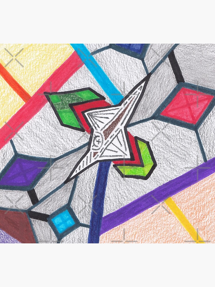 M.I. #8 |☽| Glass Stained Abstract Pane. by Naean