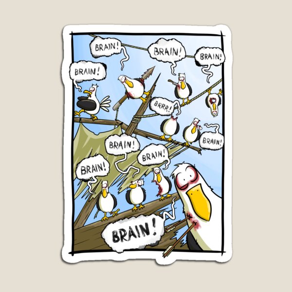Zombie Gulls Magnet