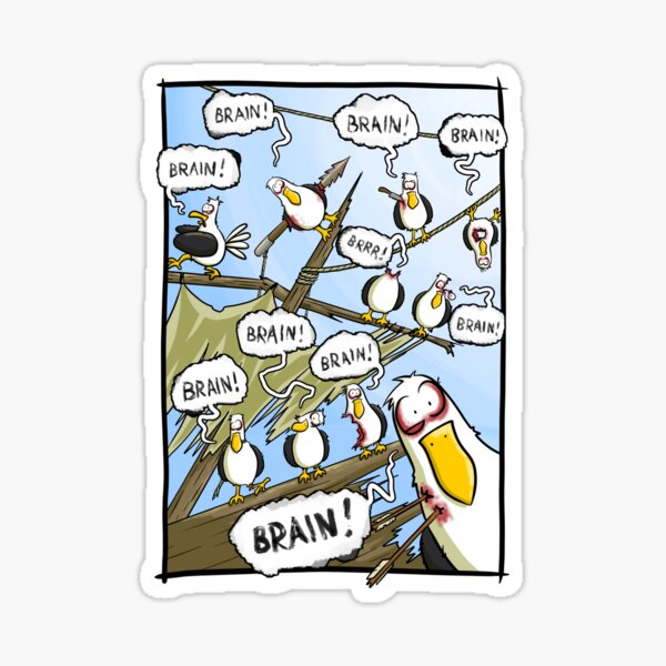 Zombie Gulls Sticker