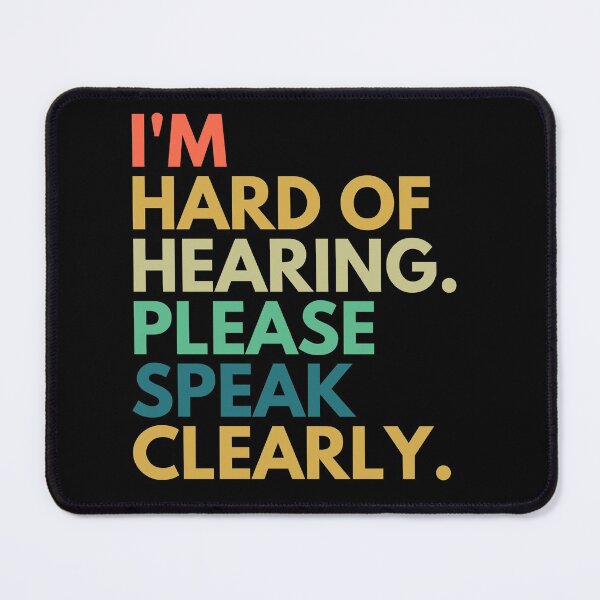 Item preview, I am Hard of Hearing Please Speak Clearly Purple Retro designed and sold by TeeZazzle.