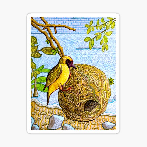 Masked Weaver -Lake Malawi Sticker