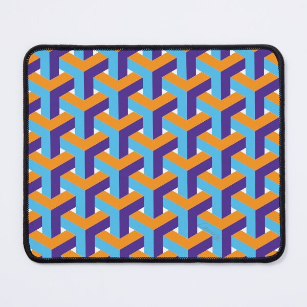 Item preview, Y Shaped Interlocking Pattern -  Orange Blue Purple (MC-Y-OBP) © designed and sold by DesignsByLawerg.