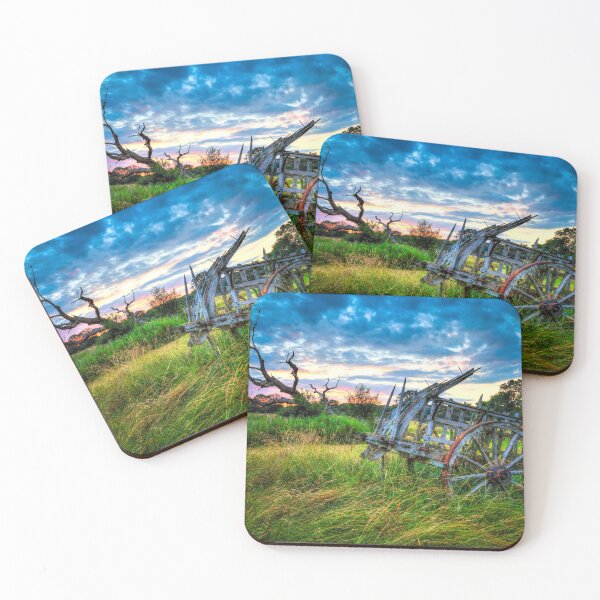 Item preview, Old Hay Cart Dramatic Sunset designed and sold by Paul Thompson Photography.