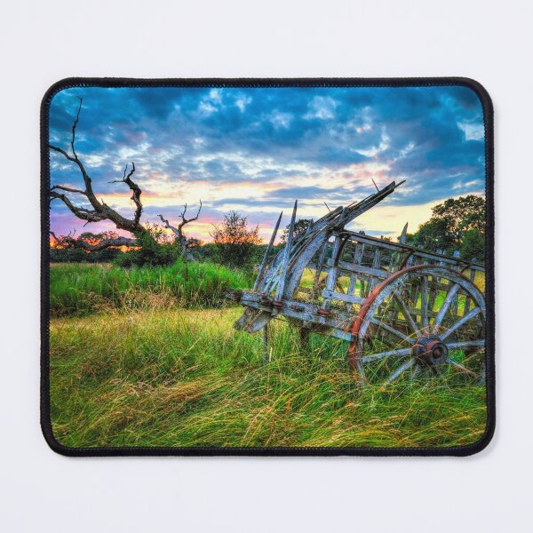 Item preview, Old Hay Cart Dramatic Sunset designed and sold by Paul Thompson Photography.