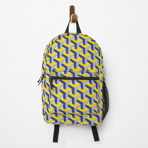 Item preview, Y Shaped Interlocking Pattern -  Yellow Blue Grey (MC-Y-YBG) © designed and sold by DesignsByLawerg.