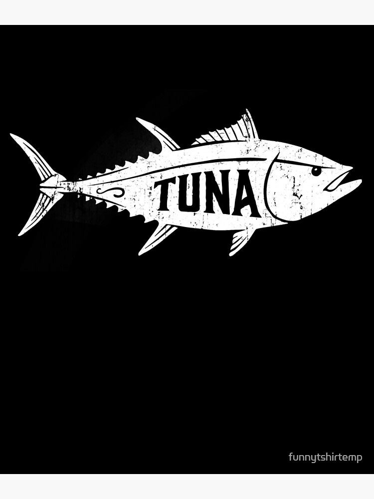 Tuna Fish fishing Fishermen Vintage Distressed | Art Print