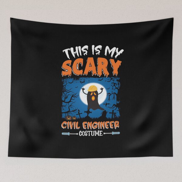 Item preview, This Is My Scary Civil Engineer Costume funny Halloween Gift For A Civil Engineer designed and sold by ZOHANATION.