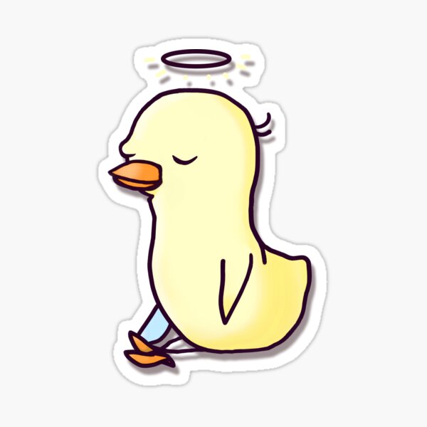 Aperçu de l'œuvre Zen Goose – Canard Kawaii avec un couteau créée et vendue par ViewerEqualsPhoton.