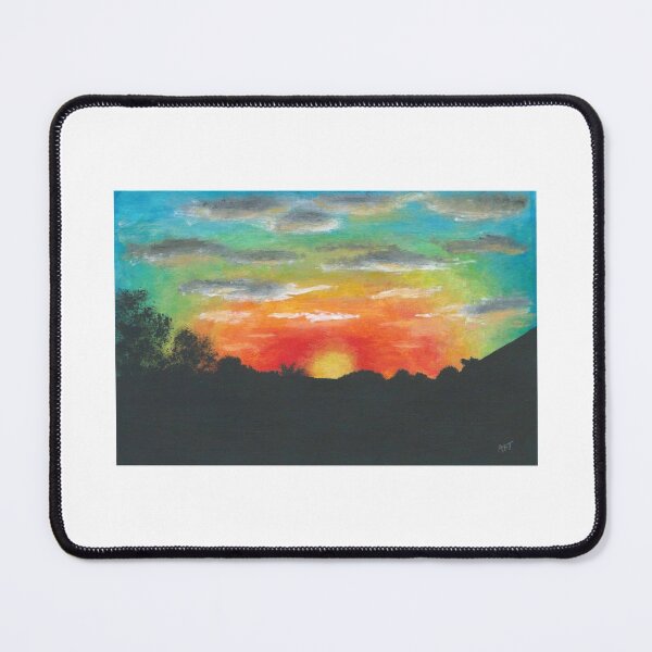 Item preview, Cloudy Rainbow Sunset/Sunrise Acrylic Painting designed and sold by ArtAFT.