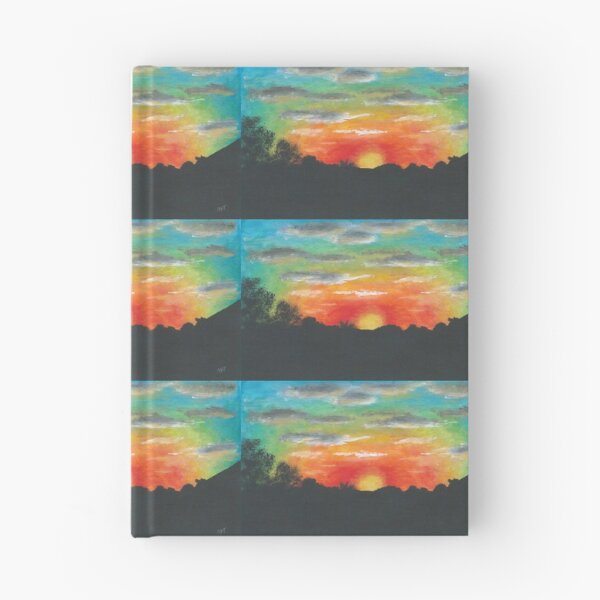 Item preview, Cloudy Rainbow Sunset/Sunrise Acrylic Painting designed and sold by ArtAFT.