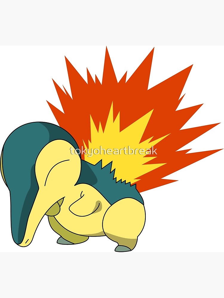 "Cyndaquil - Second Gen Fire Starter Pokemon" Art Print by ...