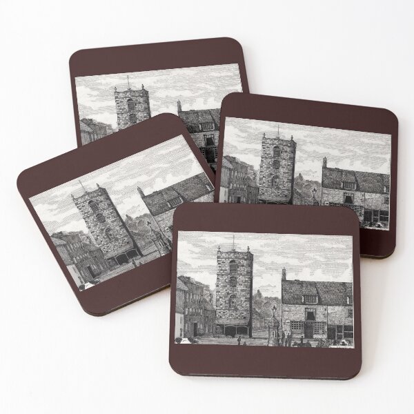 Item preview, 185 - MORPETH MARKET PLACE IN THE 19th CENTURY - DAVE EDWARDS - INK - 1991 designed and sold by BLYTHART.