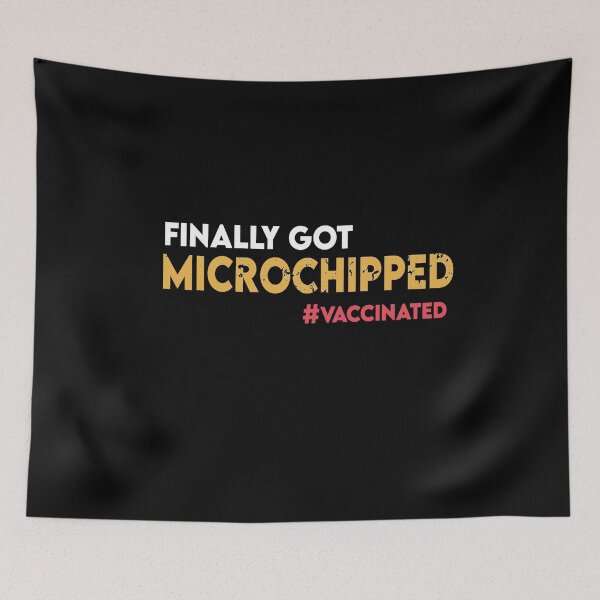 Item preview, Finally Got Microchipped - Finally Vaccinated designed and sold by Heddar Badreddine.