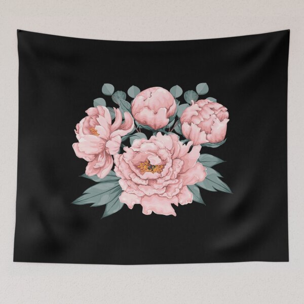 Item preview, regan oneill  peony flower  watercolor peony    designed and sold by SarahVancer.