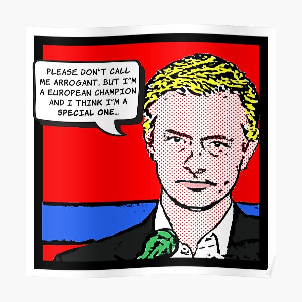 Mourinho SPECIAL ONE pop art Poster