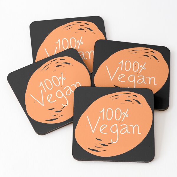 Item preview, 100% Vegan (Orange) designed and sold by newtree.