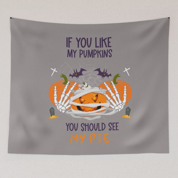 Item preview, FUNNY If you like my pumpkins you should see my pie - men/kids/ women / FUNNY Halloween  designed and sold by Designs Of all kinds.