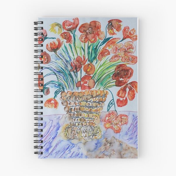 Item preview, watercolor poppy bouquet designed and sold by ThereseLyssia.